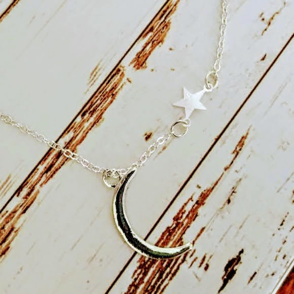 Jewelry - Moon & Star Pendent